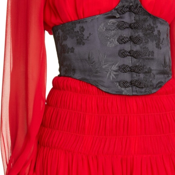 17. NWT SAU LEE JORDYN SATIN UNDERBUST CORSET - Picture 5 of 11